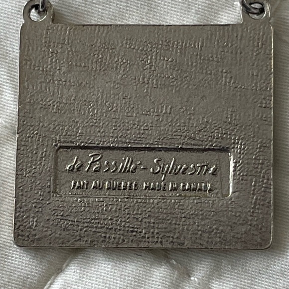 Vintage De Passille Sylvestre Enamel Necklace - Picture 2 of 5